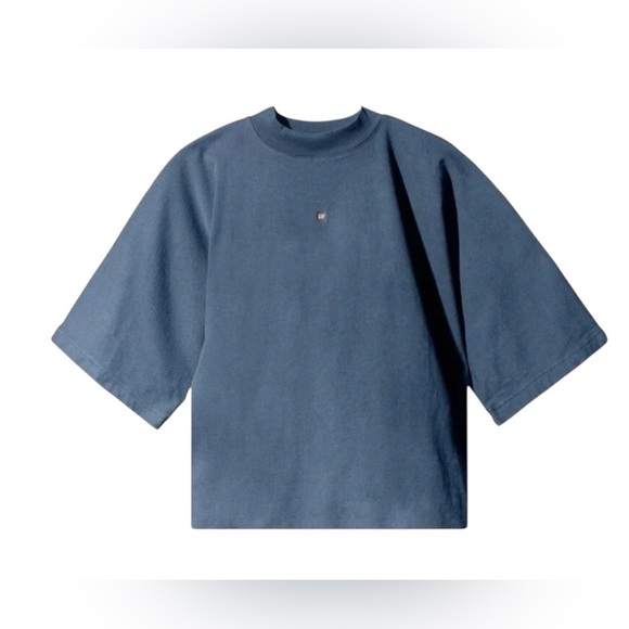 Gap X Yeezy 22 Crop tee oversized shirt Navy men’s size XL - Picture 1 of 10